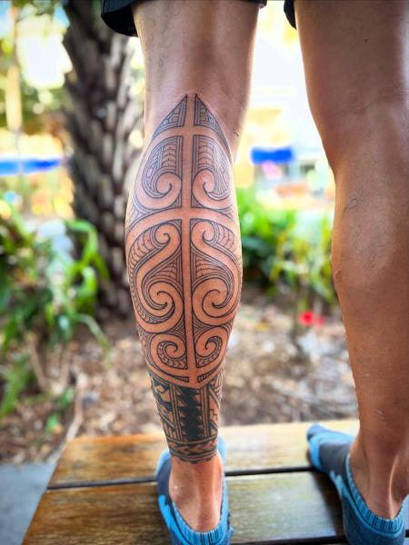 Maori tribal maori pattern tattoo by @ilovetattooing