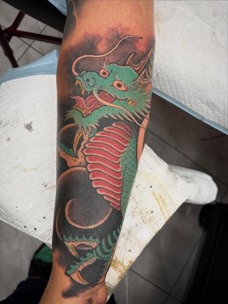 Japanese japanese dragon tattoo by @ilovetattooing
