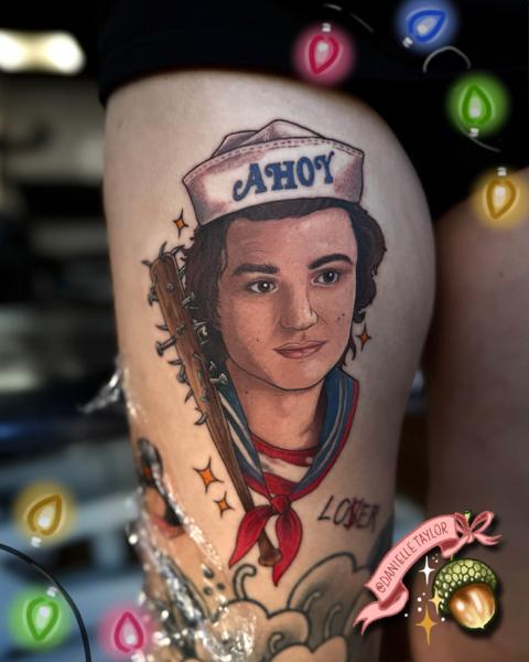 Illustrative scoops ahoy steve tattoo by @danielletaylor