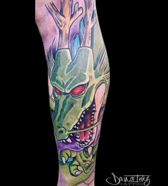 Anime anime dragon tattoo by @dan.of.inkz