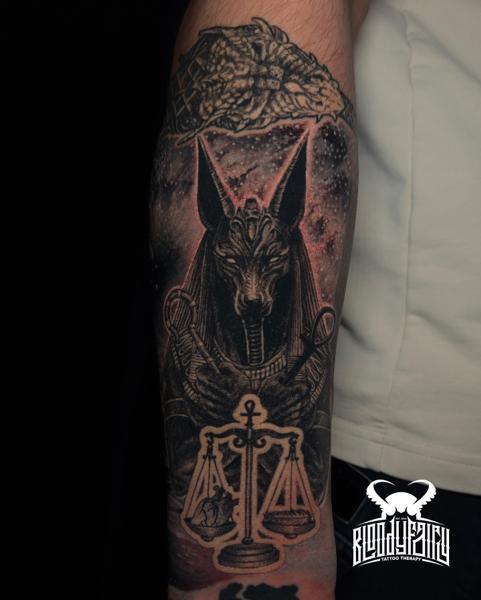 Realism anubis scales tattoo by @dostattoo_marios