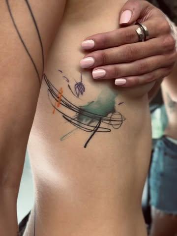 Abstract abstract design tattoo by @tease_84