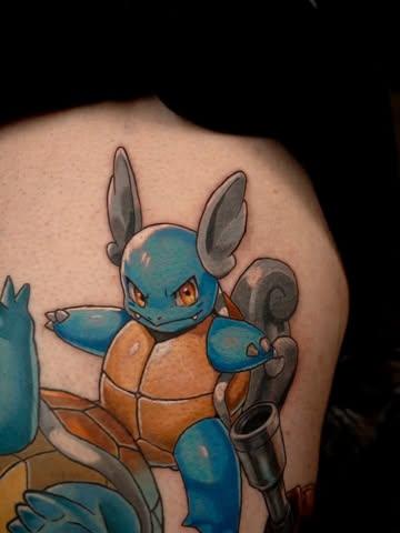 Anime pokemon wartortle tattoo by @elishawickedink