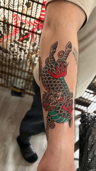 Japanese japanese dragon tattoo by @ewilliamstattoos