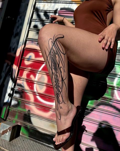 Lettering script lettering tattoo by @_kizal