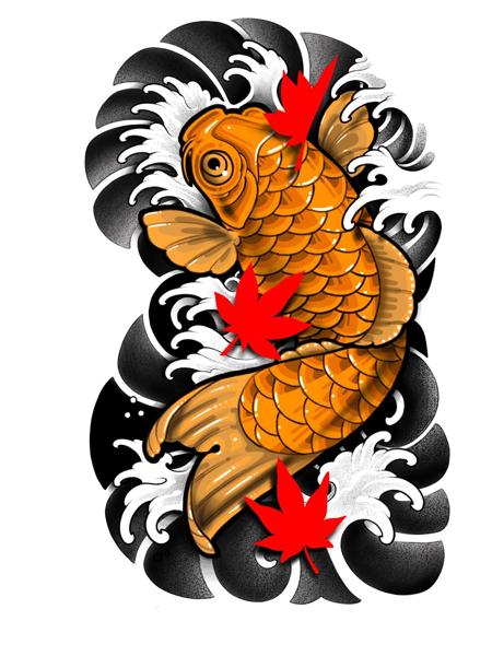 Japanese japanese koi fish tattoo by @gracetattoo