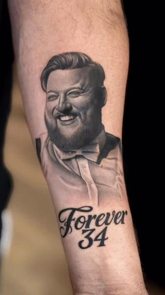 Realism portrait tattoo by @g.u.tattoo.uk