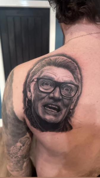 Realism portrait tattoo by @g.u.tattoo.uk