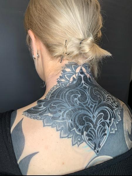 Ornamental ornamental pattern tattoo by @hannyajaynetattoo