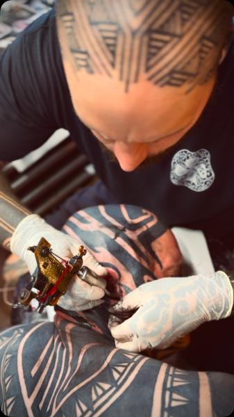 Tribal tribal pattern tattoo by @hanumantra