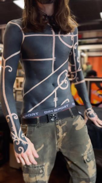 Tribal tribal pattern tattoo by @hanumantra