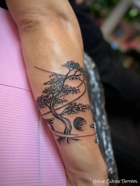 Japanese japanese tree tattoo by @hollieclairetattoos