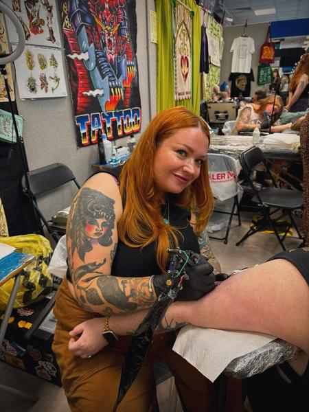 Tattoo session tattoo by @hollyashbytattoo