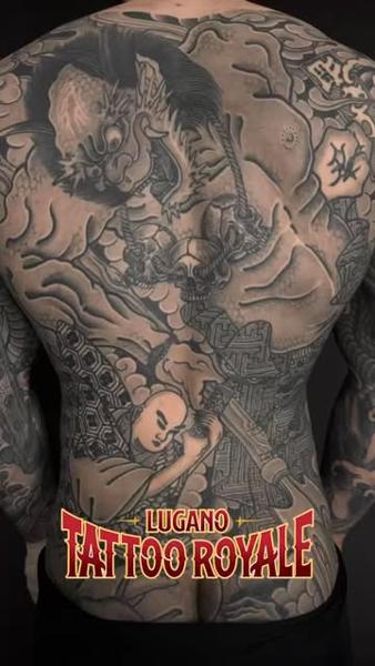 Japanese japanese demon tattoo by @holyfoxtattoos