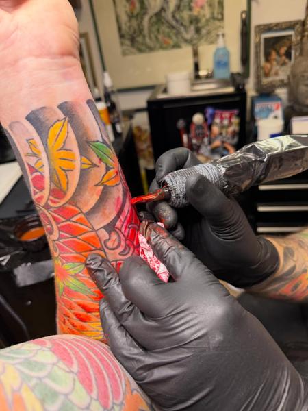 Japanese japanese sleeve tattoo by @holyfoxtattoos