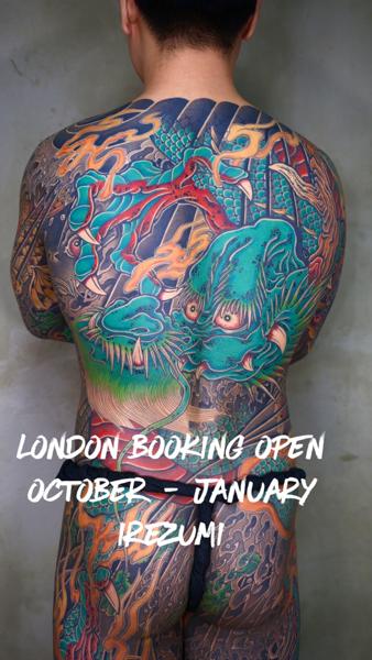 Irezumi dragon tattoo by @imzunii_irezumi