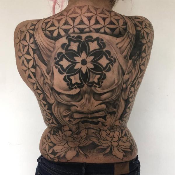 Japanese japanese demon tattoo by @jaimikotattoo