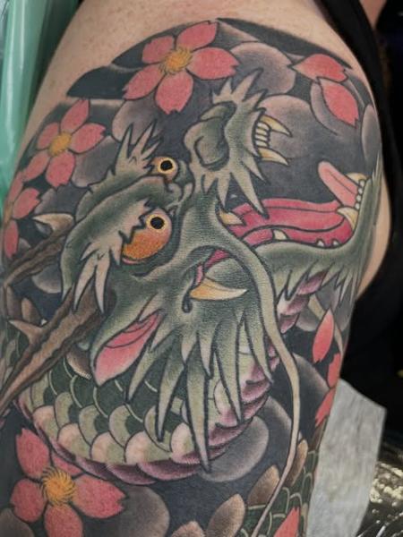 Japanese japanese dragon tattoo by @jamesbulltattoo