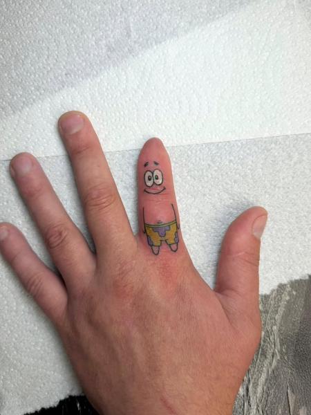 Anime cartoon character tattoo by @jem_lou_tattoo