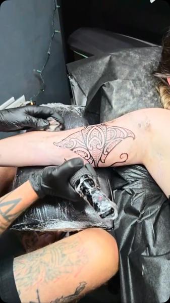 Ornamental ornamental design tattoo by @joshuaflinn