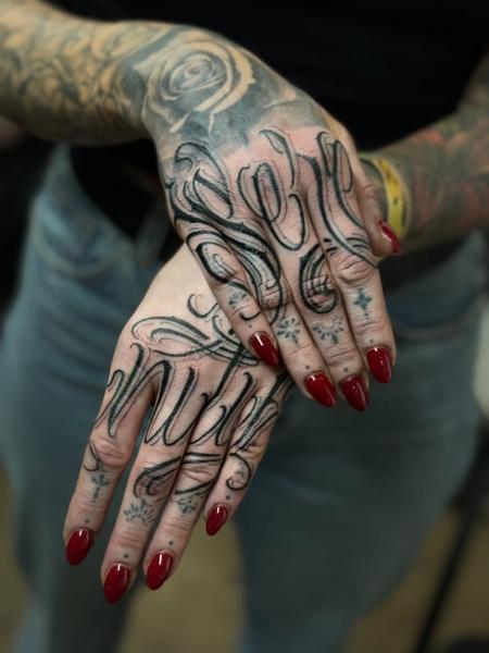 Lettering lettering tattoo by @niorkz