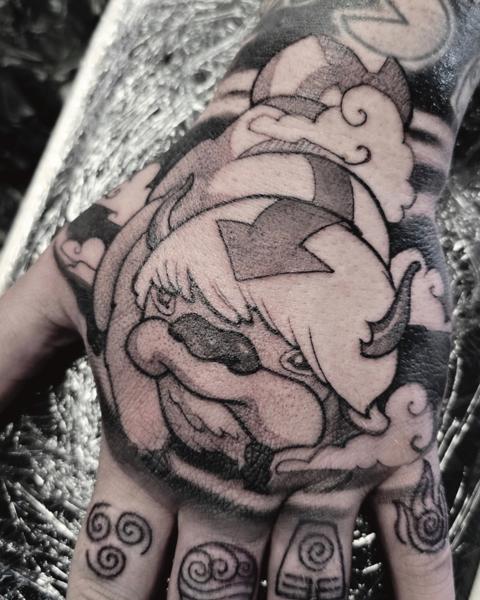 Anime aang character tattoo by @kirstentattoos