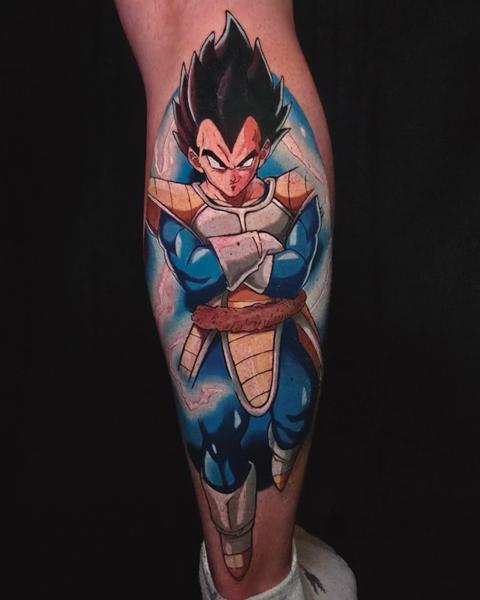 Anime anime character tattoo by @kirstentattoos