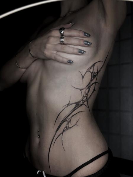 Tribal tribal design tattoo by @zzirini