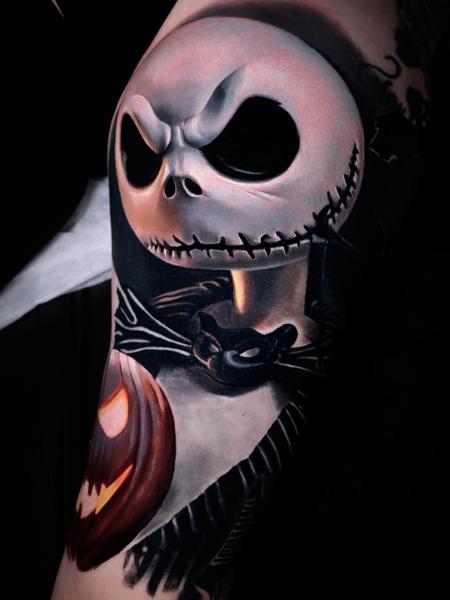 Realism jack skellington tattoo by @kseniasimone