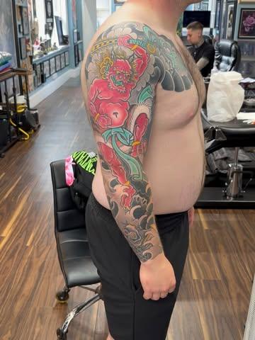 Japanese japanese demon tattoo by @shedwolf