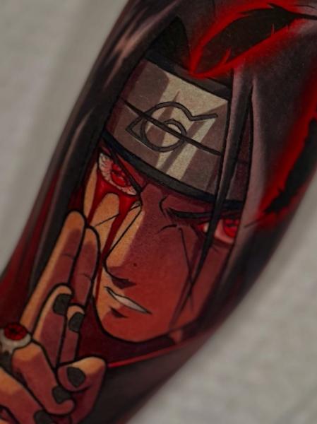 Anime anime character tattoo by @marcusottner