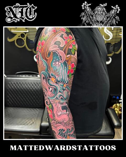 Japanese japanese dragon tattoo by @mattedwardstattoos