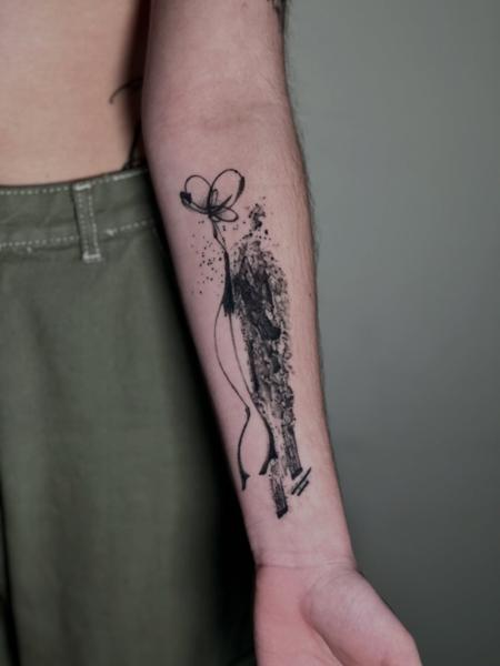 Abstract abstract flower tattoo by @mattylism