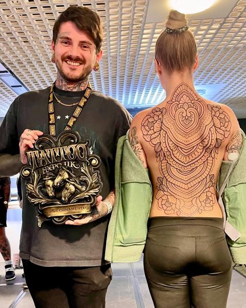 Ornamental ornamental backpiece tattoo by @niallbarton
