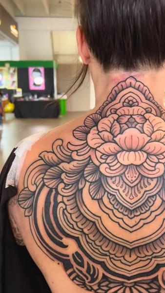 Ornamental ornamental mandala tattoo by @niallbarton