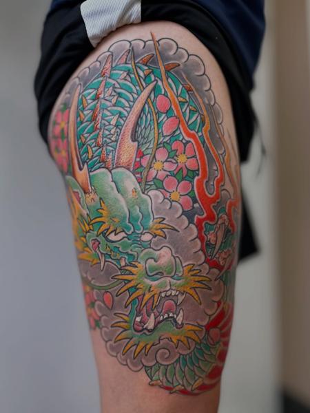 Japanese japanese dragon tattoo by @nikole_lowe