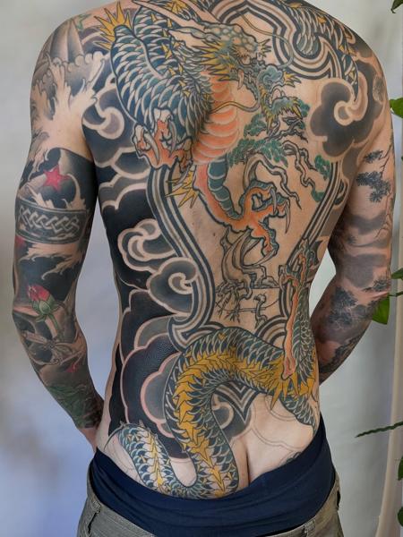 Japanese japanese dragon tattoo by @nikole_lowe