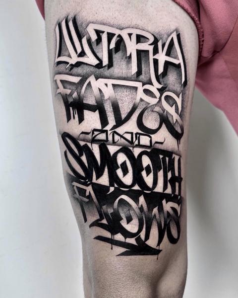 Lettering graffiti lettering tattoo by @lune82er