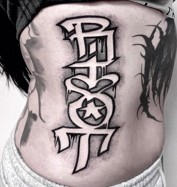 Graffiti graffiti letters tattoo by @lune82er