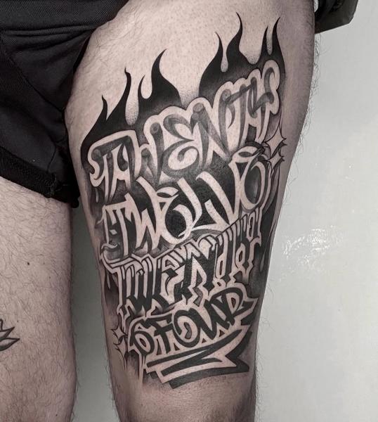 Lettering graffiti lettering tattoo by @lune82er