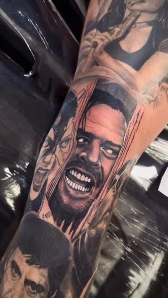 Realism horror portrait tattoo by @pedrovandiesel