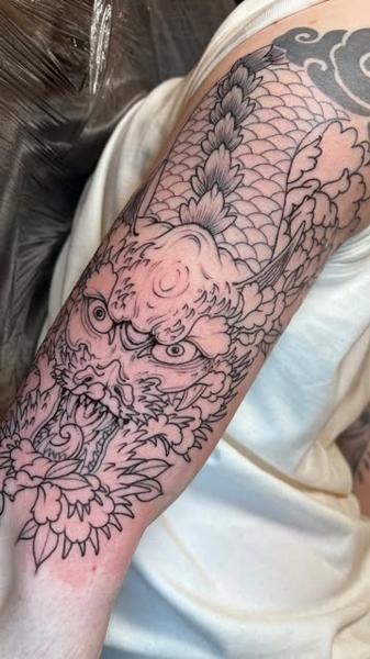 Japanese japanese dragon tattoo by @philmoody_tattoos
