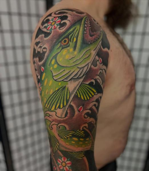 Japanese japanese fish tattoo by @richpearson