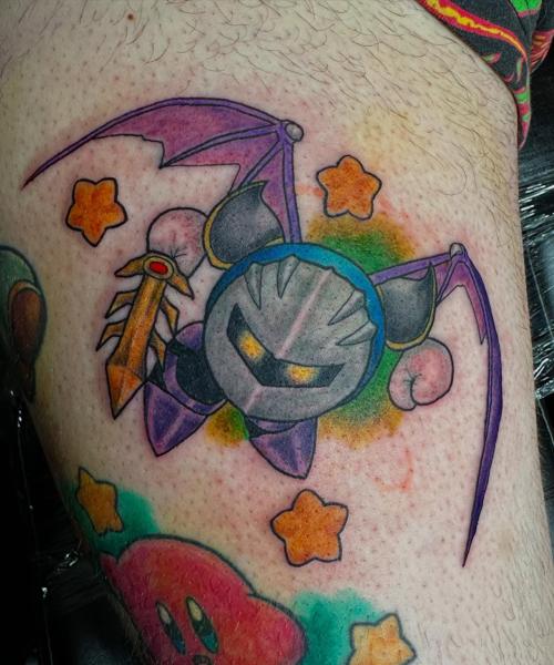 Cartoon cartoon character tattoo by @sad_sam_tattoos