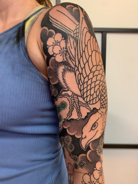 Japanese koi fish tattoo by @smallpaultattoo