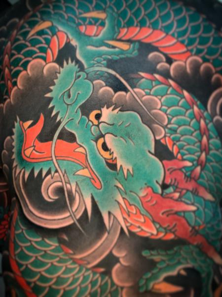 Japanese japanese dragon tattoo by @smallpaultattoo