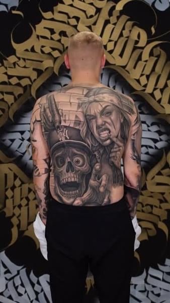 Chicano realism chicano skull woman tattoo by @inkbyroer