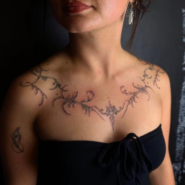 Ornamental ornamental design tattoo by @grit_ur_teeth