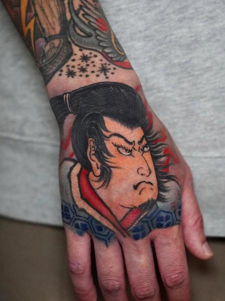 Japanese japanese warrior tattoo by @horiyotatt