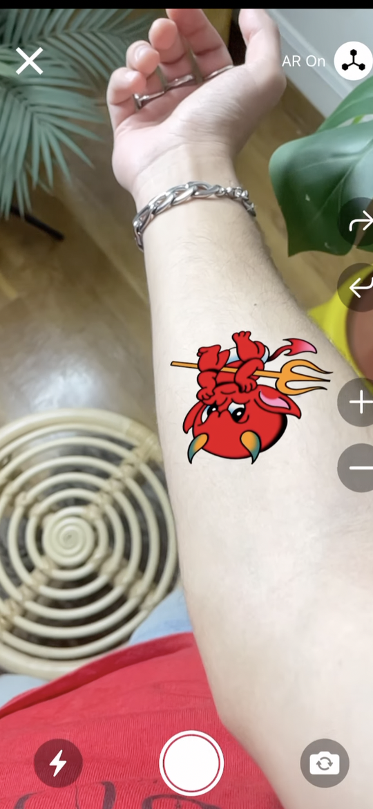 Inkjin app saved preview with share options